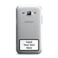 Personalised Warning Label Samsung Galaxy J1 2015 Case
