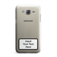 Personalised Warning Label Samsung Galaxy J7 Case