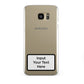 Personalised Warning Label Samsung Galaxy S7 Edge Case