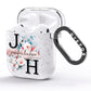 Personalised Watercolour Bouquet Roses AirPods Glitter Case Side Image