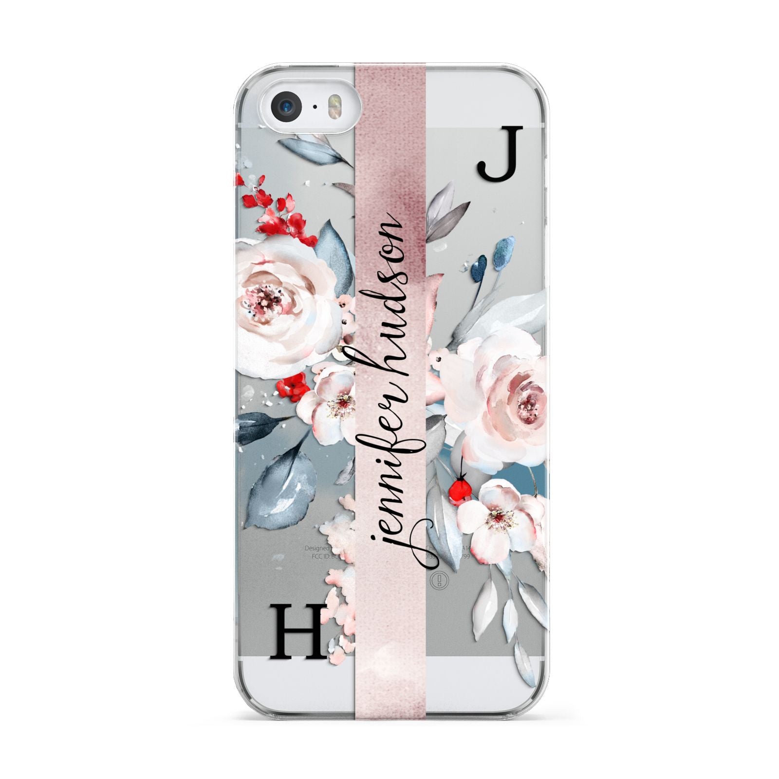 Personalised Watercolour Bouquet Roses Apple iPhone 5 Case