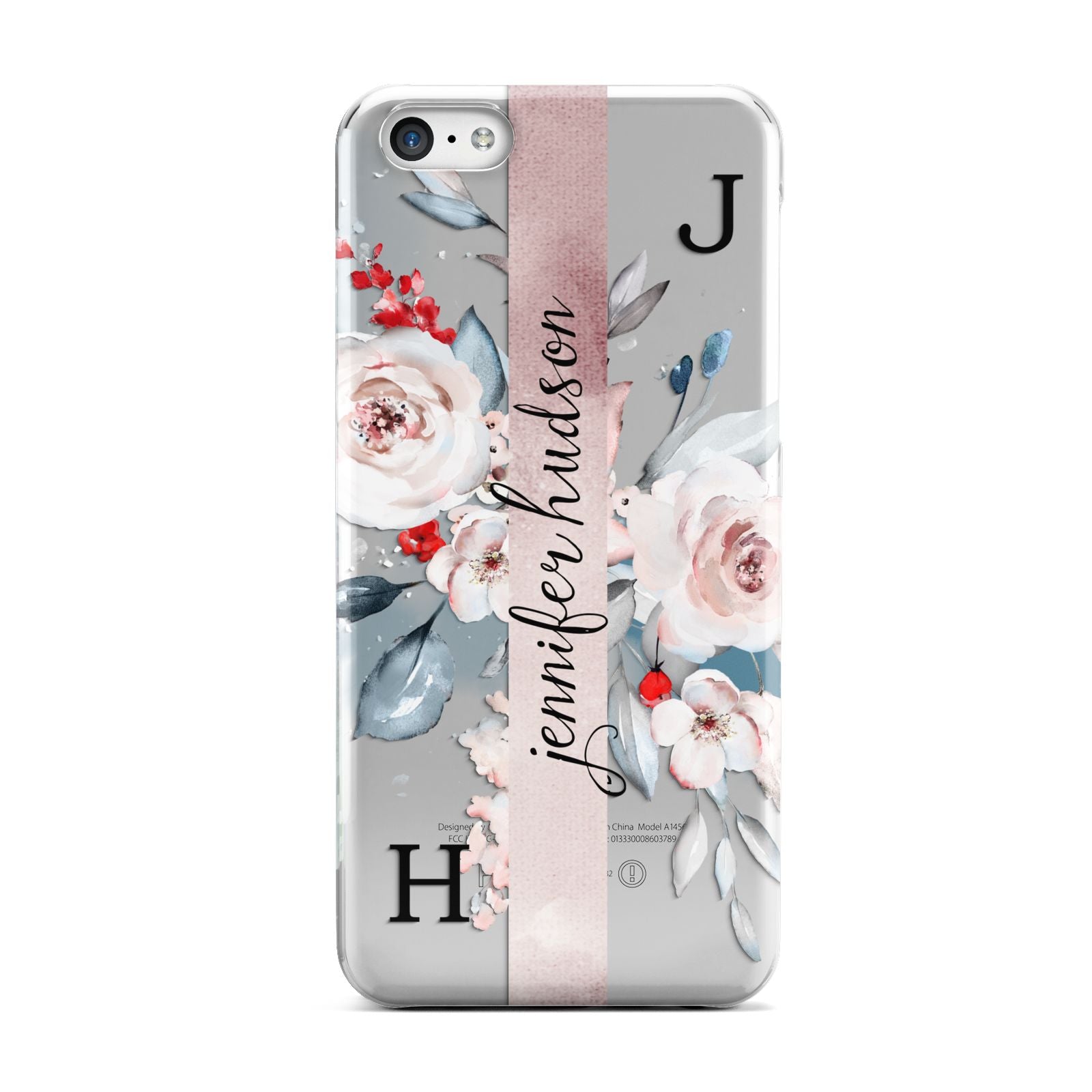 Personalised Watercolour Bouquet Roses Apple iPhone 5c Case