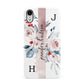 Personalised Watercolour Bouquet Roses Apple iPhone XR White 3D Snap Case