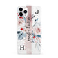 Personalised Watercolour Bouquet Roses iPhone 11 Pro 3D Snap Case