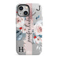 Personalised Watercolour Bouquet Roses iPhone 13 Mini Full Wrap 3D Tough Case
