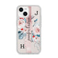 Personalised Watercolour Bouquet Roses iPhone 14 Clear Tough Case Starlight