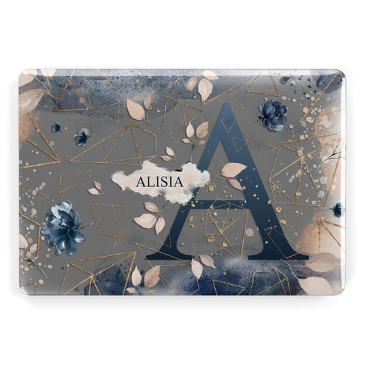 Personalised Watercolour Geometric Apple MacBook Case