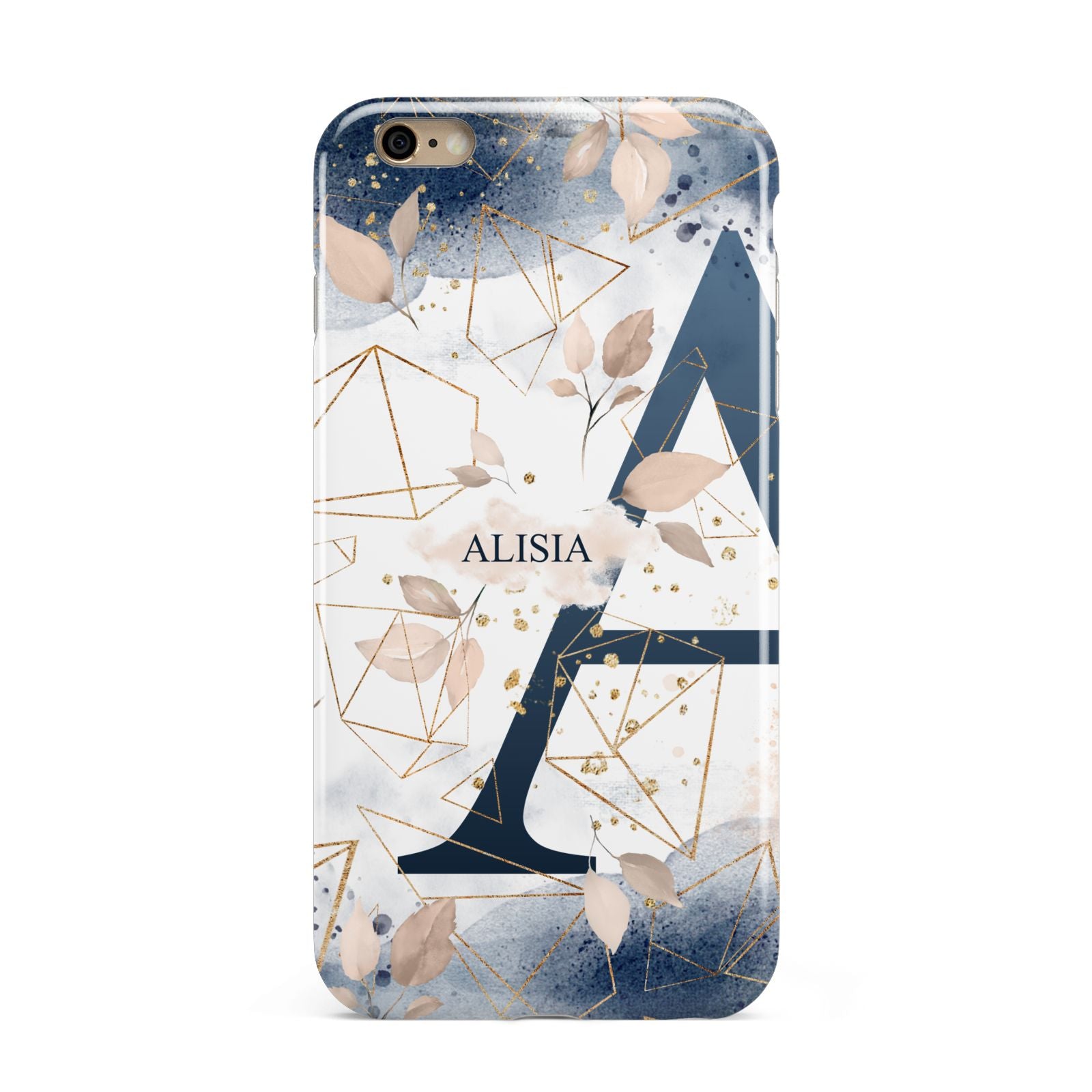 Personalised Watercolour Geometric Apple iPhone 6 Plus 3D Tough Case