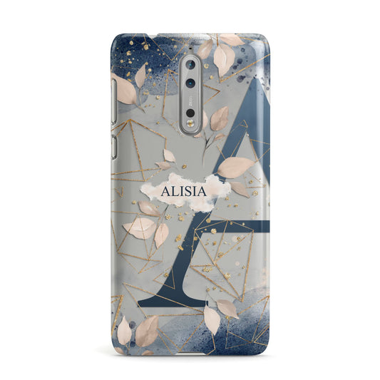 Personalised Watercolour Geometric Nokia Case