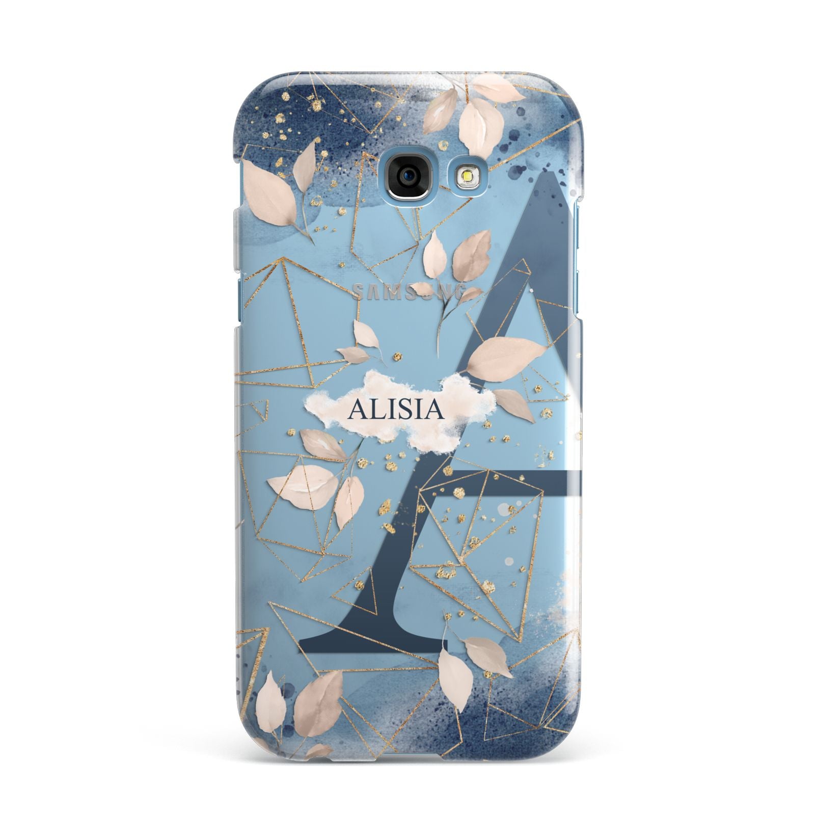 Personalised Watercolour Geometric Samsung Galaxy A7 2017 Case