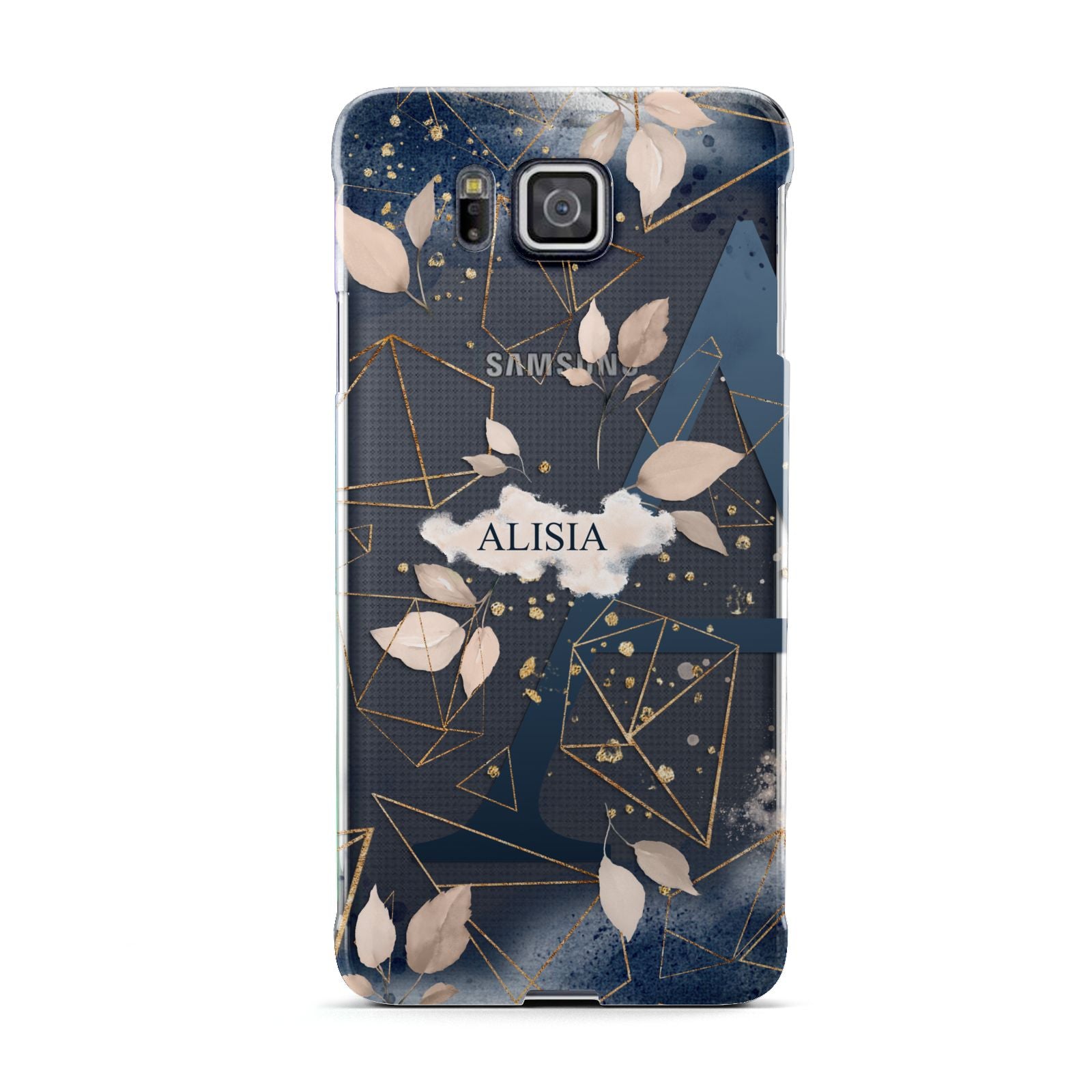Personalised Watercolour Geometric Samsung Galaxy Alpha Case