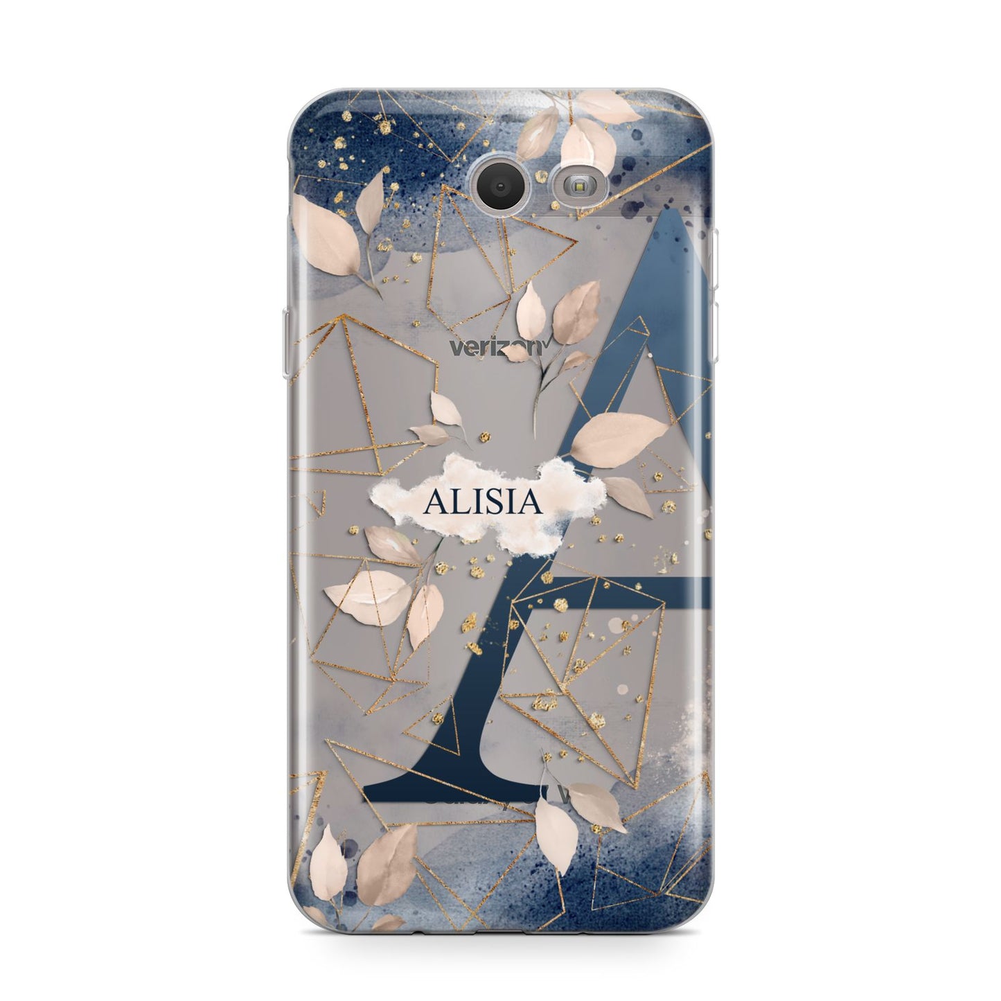 Personalised Watercolour Geometric Samsung Galaxy J7 2017 Case