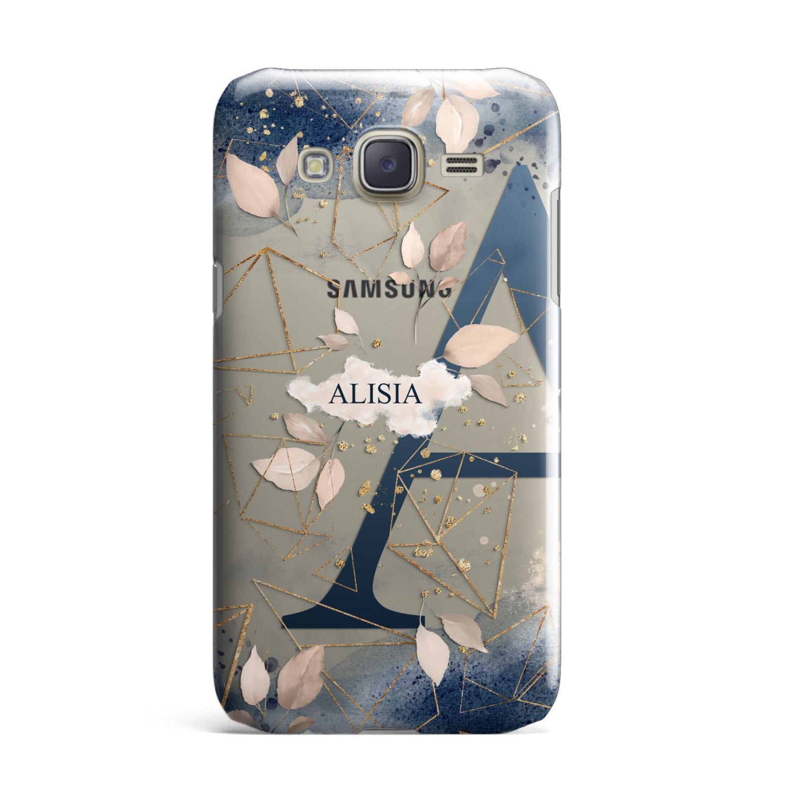Personalised Watercolour Geometric Samsung Galaxy J7 Case