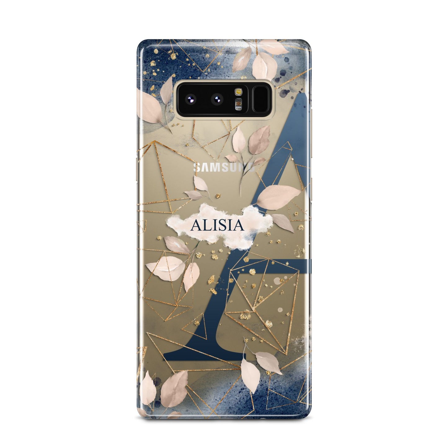 Personalised Watercolour Geometric Samsung Galaxy Note 8 Case