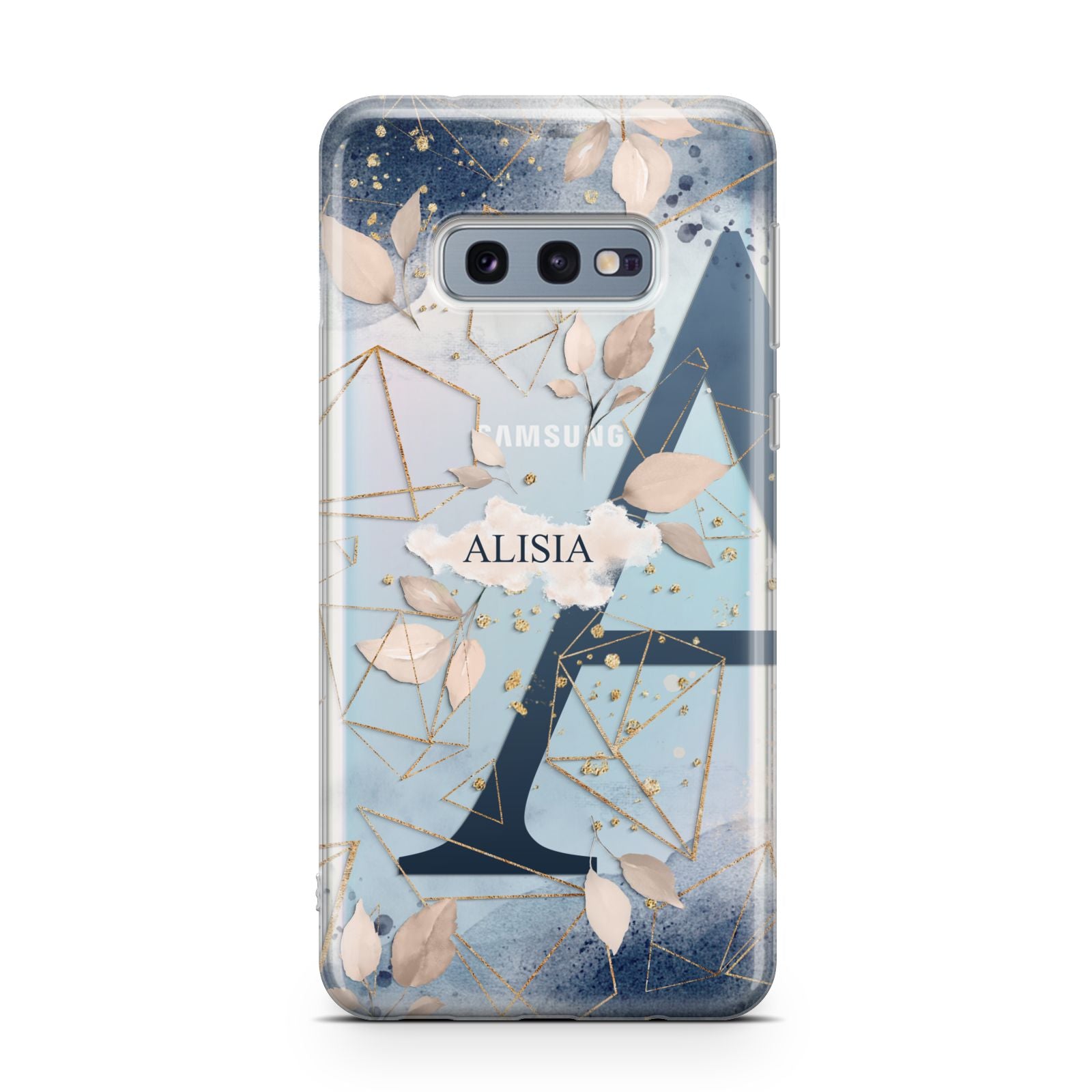 Personalised Watercolour Geometric Samsung Galaxy S10E Case