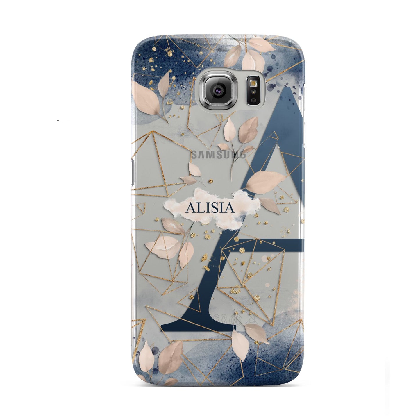 Personalised Watercolour Geometric Samsung Galaxy S6 Case