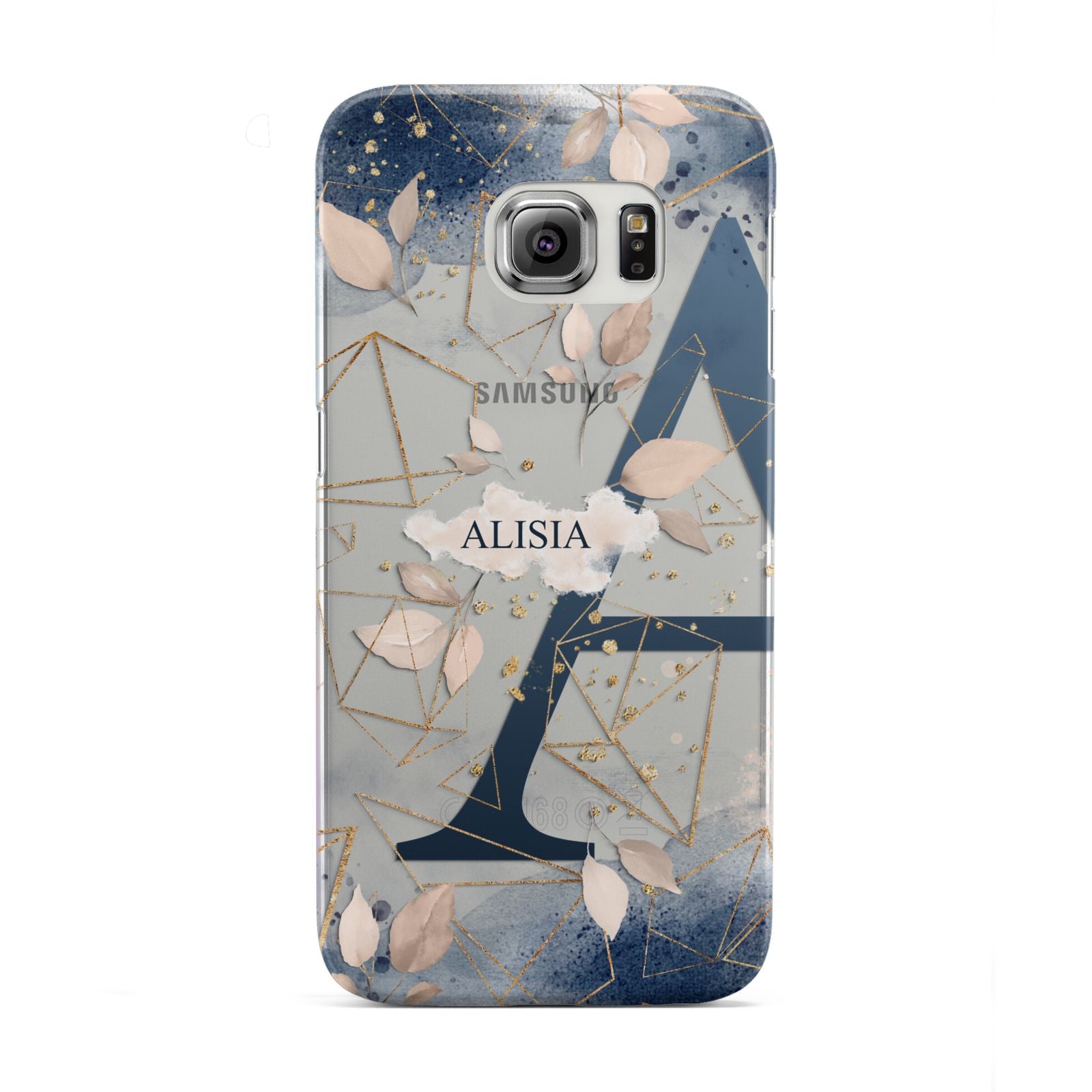 Personalised Watercolour Geometric Samsung Galaxy S6 Edge Case