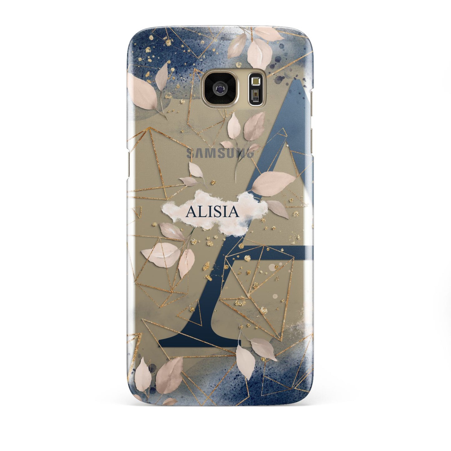 Personalised Watercolour Geometric Samsung Galaxy S7 Edge Case