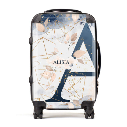 Personalised Watercolour Geometric Suitcase