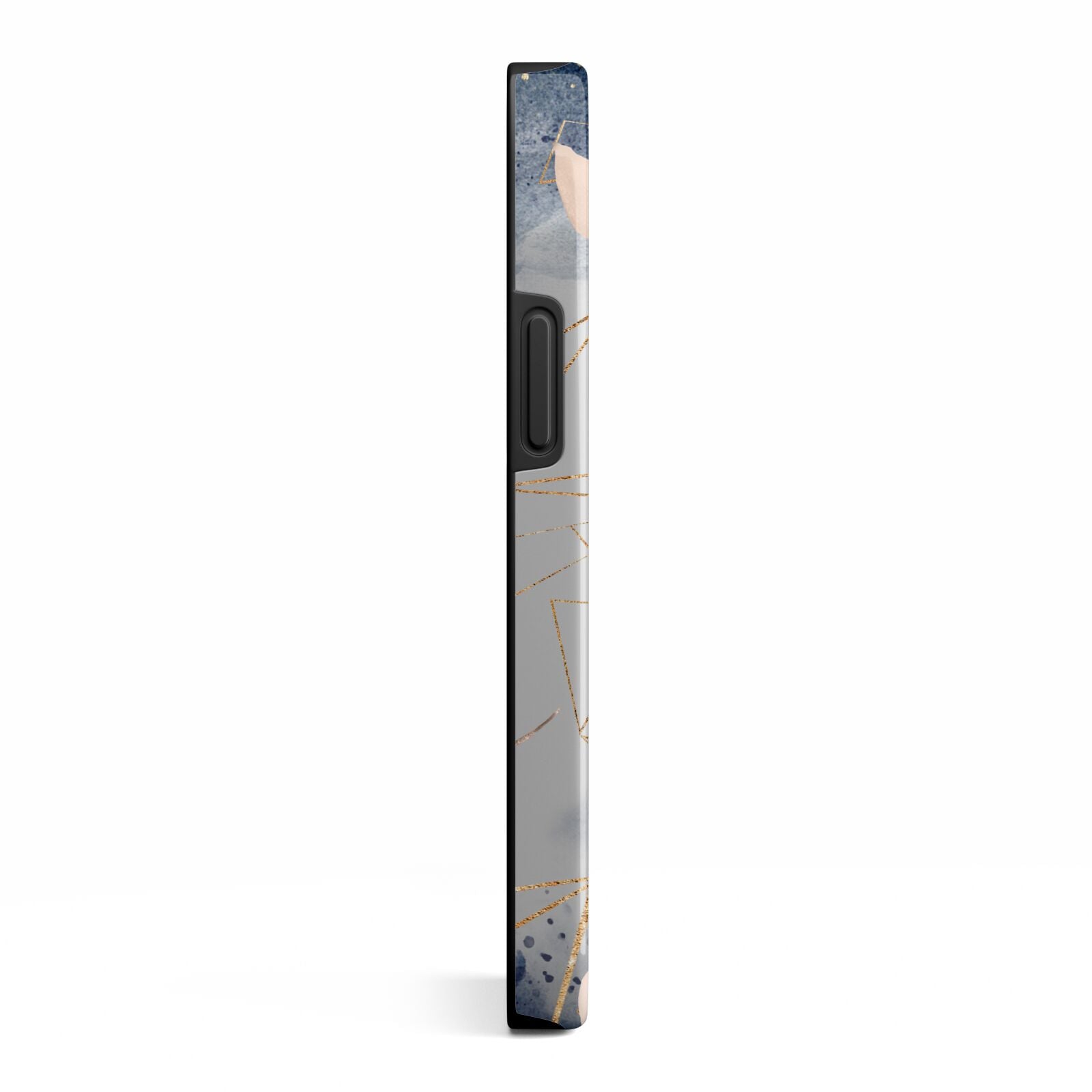 Personalised Watercolour Geometric iPhone 13 Mini Side Image 3D Tough Case