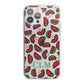 Personalised Watermelon Initials iPhone 13 Pro Max TPU Impact Case with White Edges