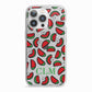 Personalised Watermelon Initials iPhone 13 Pro TPU Impact Case with White Edges