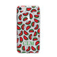 Personalised Watermelon Initials iPhone 7 Bumper Case on Silver iPhone