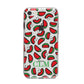Personalised Watermelon Initials iPhone 8 Bumper Case on Silver iPhone
