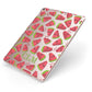 Personalised Watermelon Monogram Apple iPad Case on Rose Gold iPad Side View