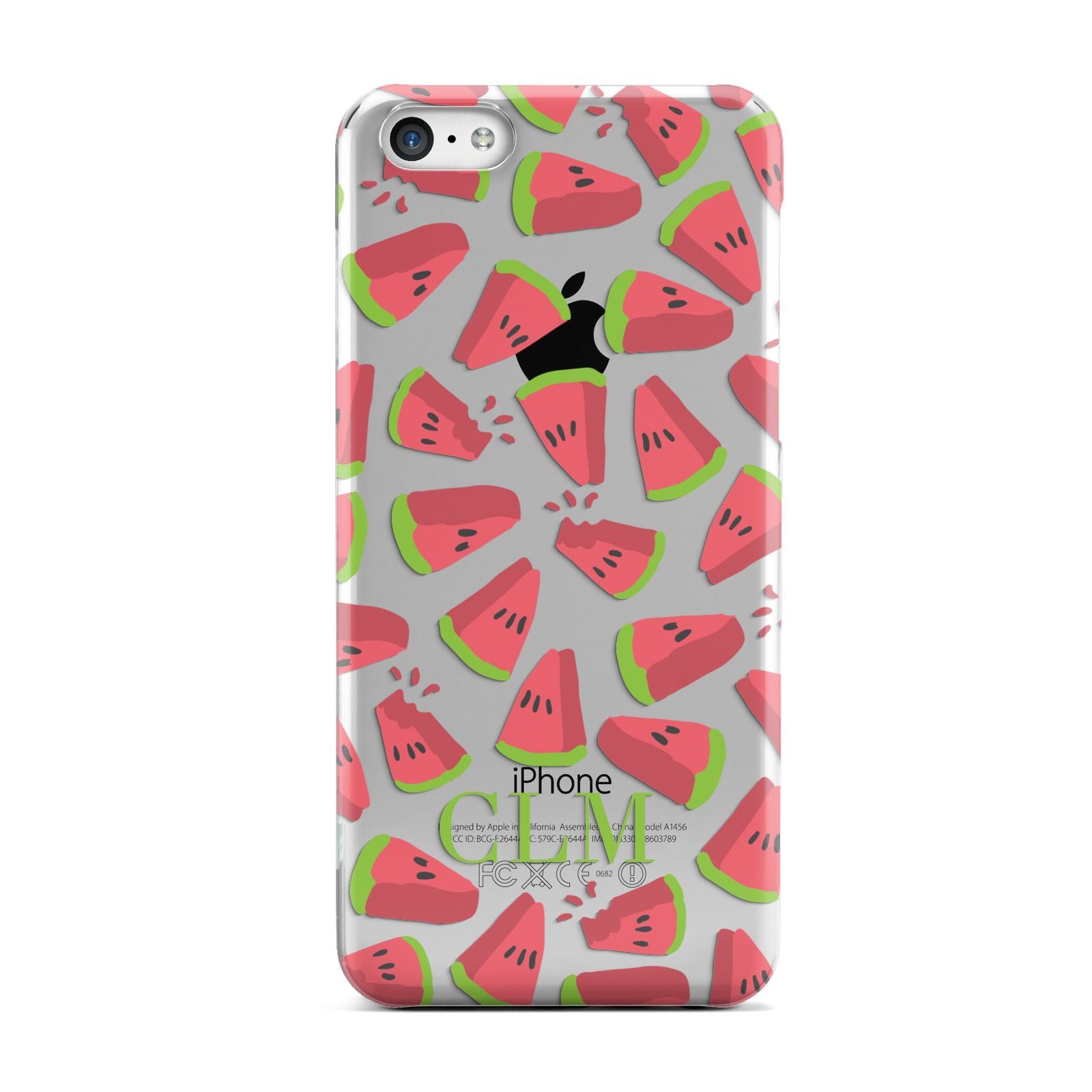 Personalised Watermelon Monogram Apple iPhone 5c Case
