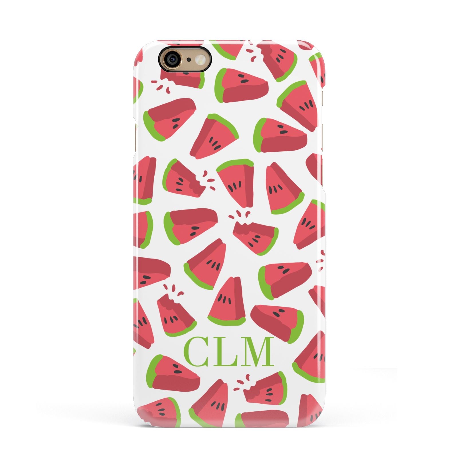 Personalised Watermelon Monogram Apple iPhone 6 3D Snap Case