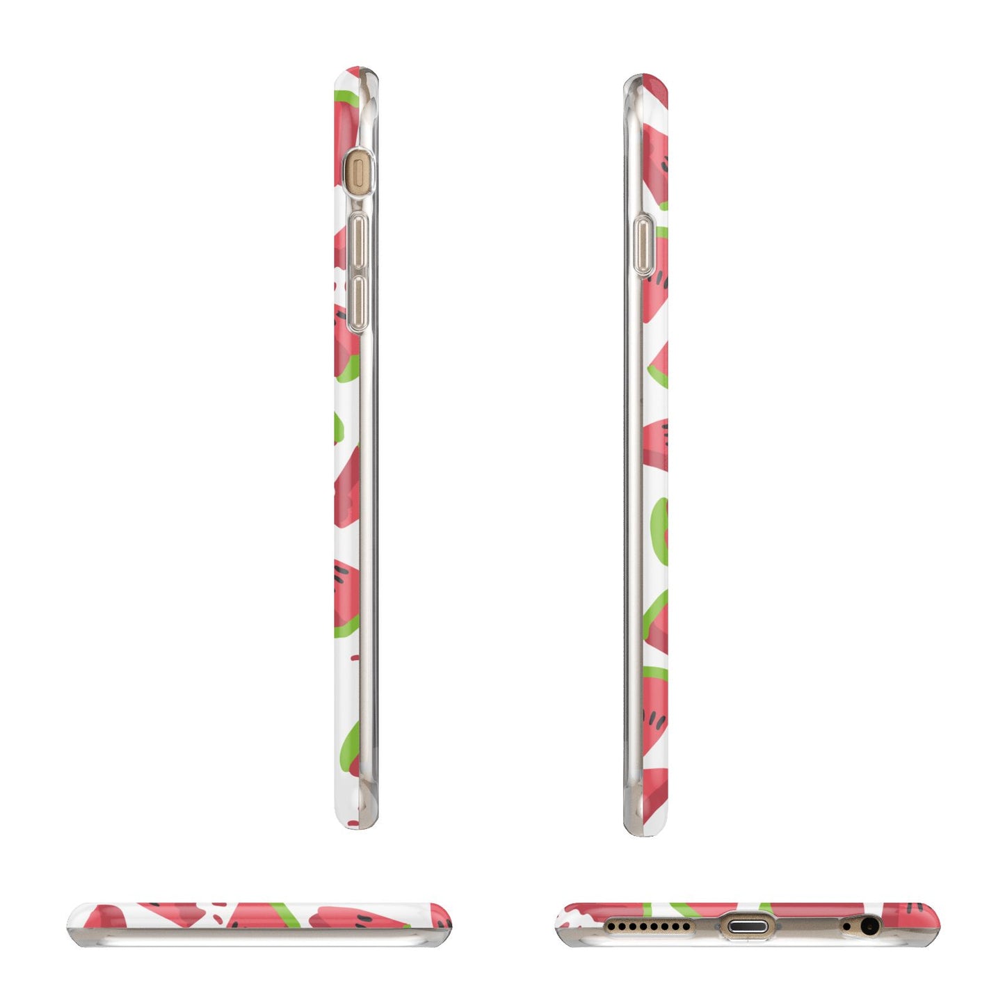 Personalised Watermelon Monogram Apple iPhone 6 Plus 3D Wrap Tough Case Alternative Image Angles