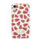 Personalised Watermelon Monogram Apple iPhone XR White 3D Tough Case