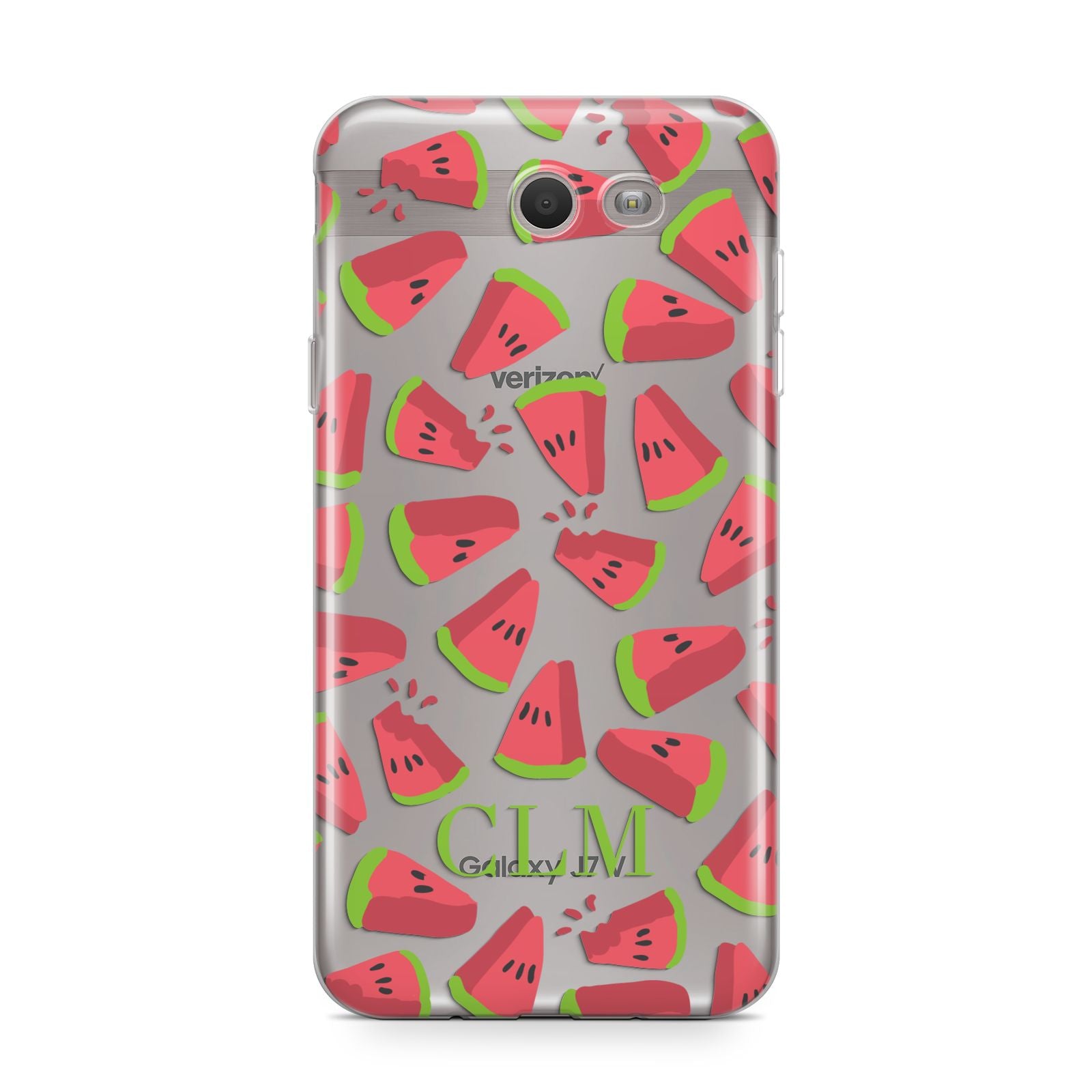 Personalised Watermelon Monogram Samsung Galaxy J7 2017 Case
