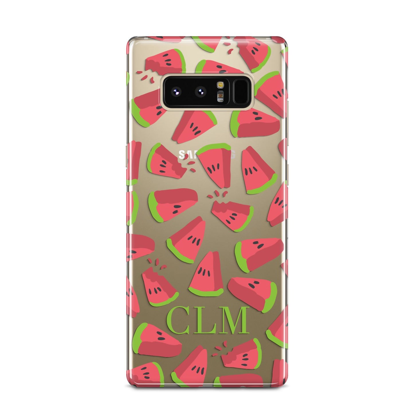 Personalised Watermelon Monogram Samsung Galaxy Note 8 Case