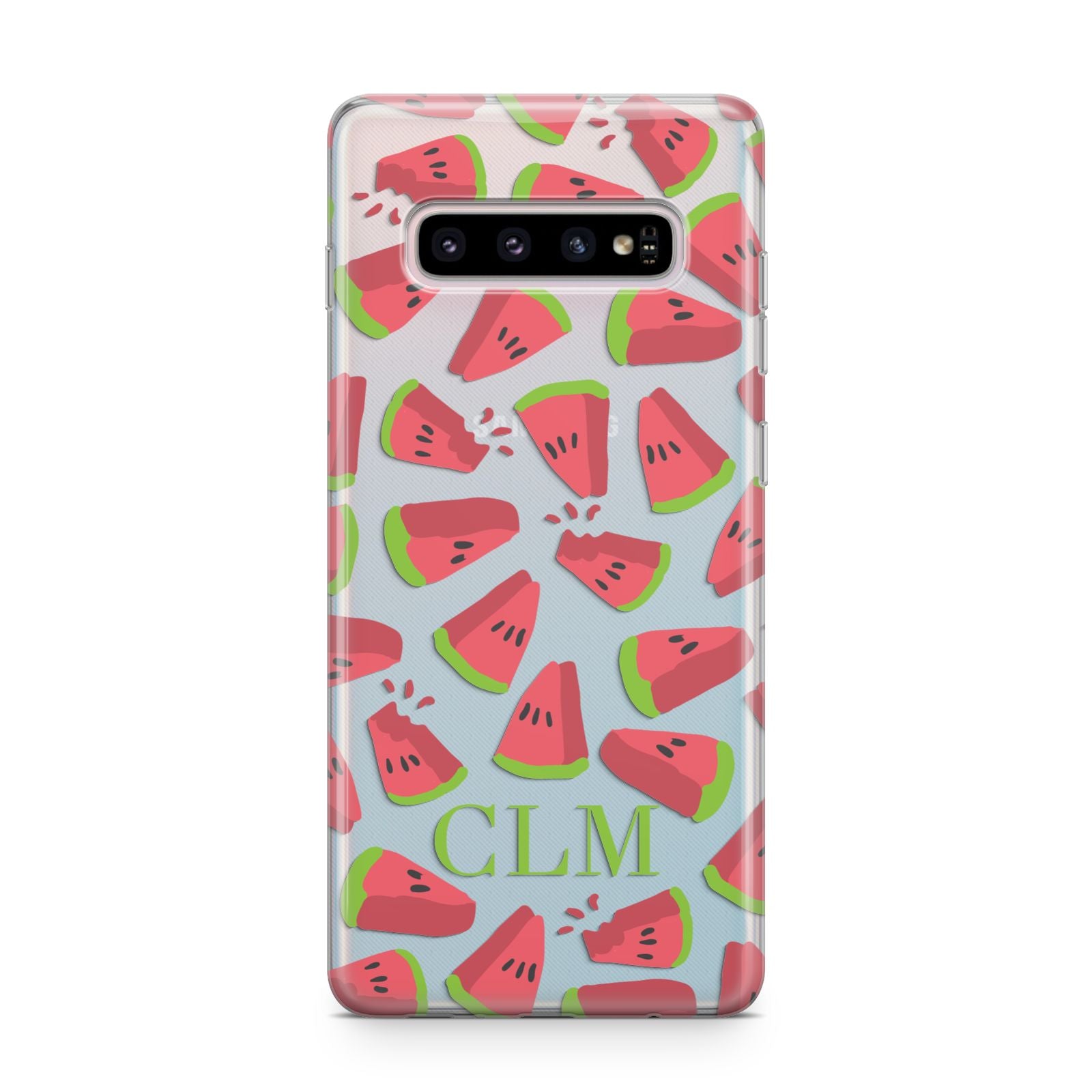 Personalised Watermelon Monogram Samsung Galaxy S10 Plus Case