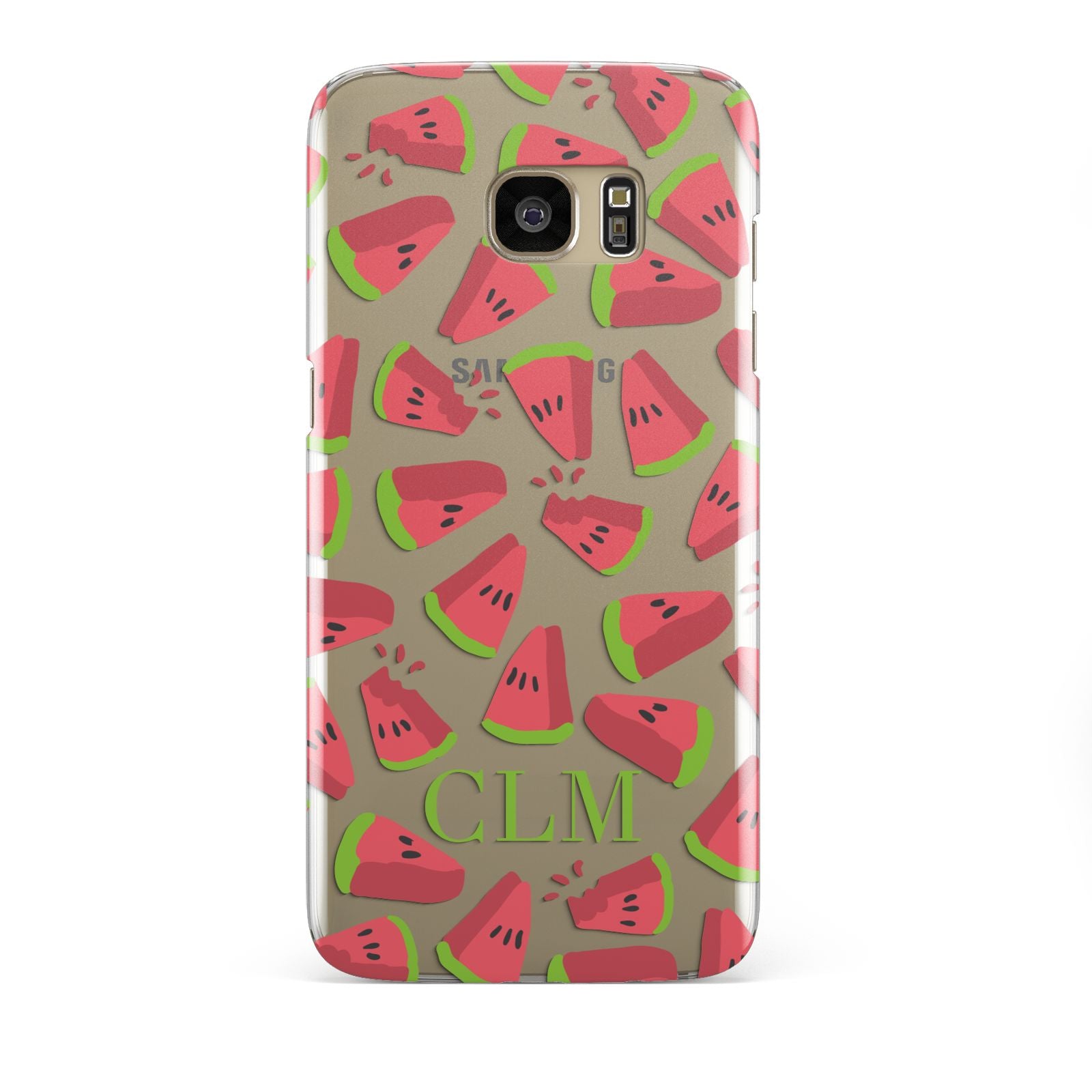 Personalised Watermelon Monogram Samsung Galaxy S7 Edge Case