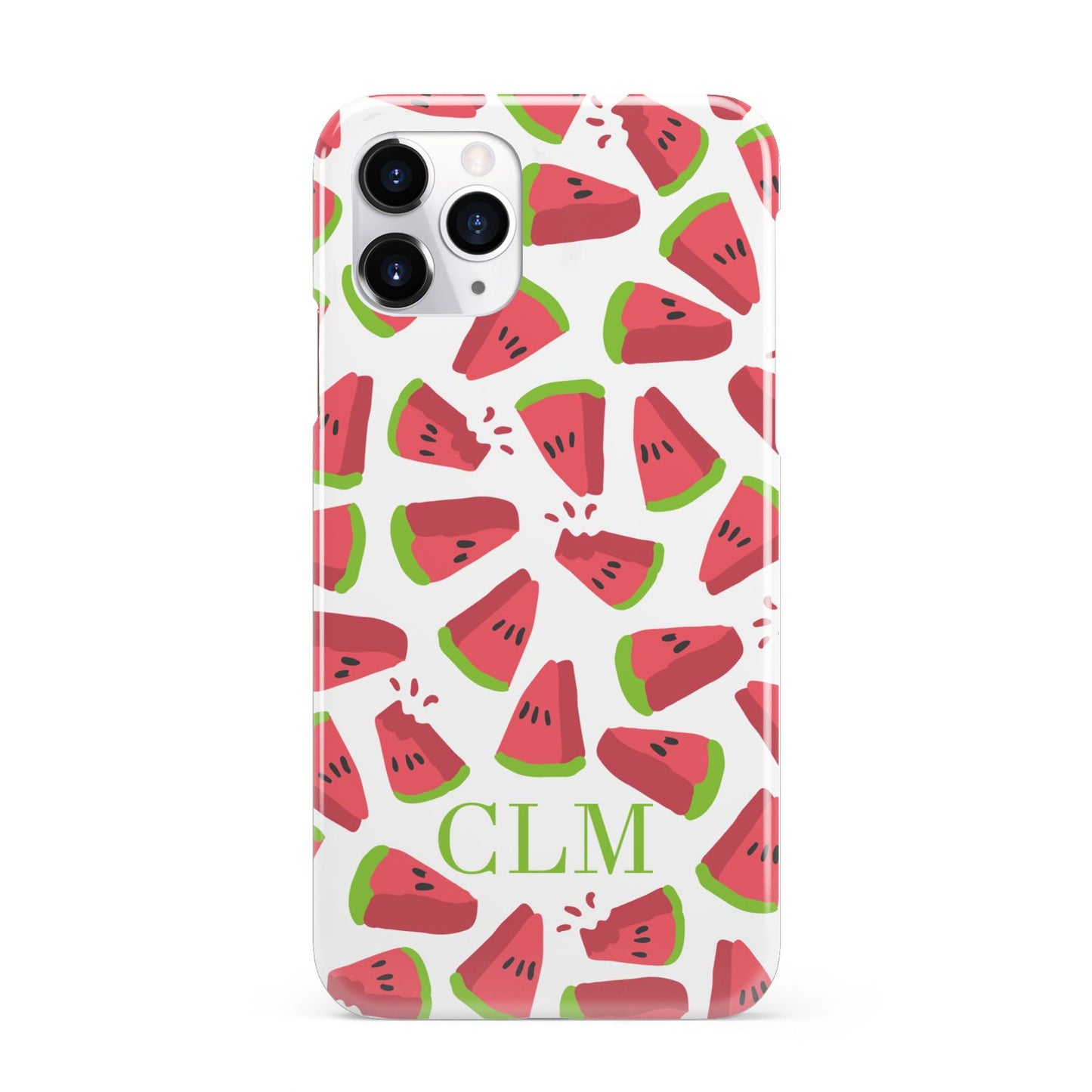 Personalised Watermelon Monogram iPhone 11 Pro 3D Snap Case