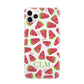 Personalised Watermelon Monogram iPhone 11 Pro Max 3D Snap Case