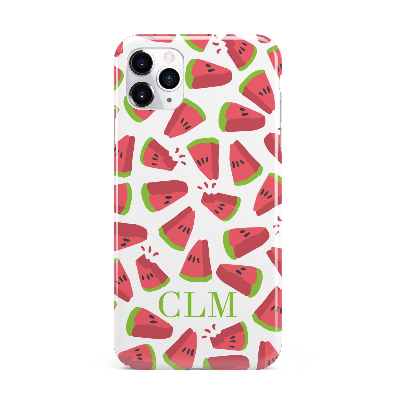 Personalised Watermelon Monogram iPhone 11 Pro Max 3D Tough Case