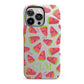 Personalised Watermelon Monogram iPhone 13 Pro Full Wrap 3D Tough Case