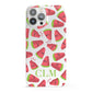 Personalised Watermelon Monogram iPhone 13 Pro Max Full Wrap 3D Snap Case