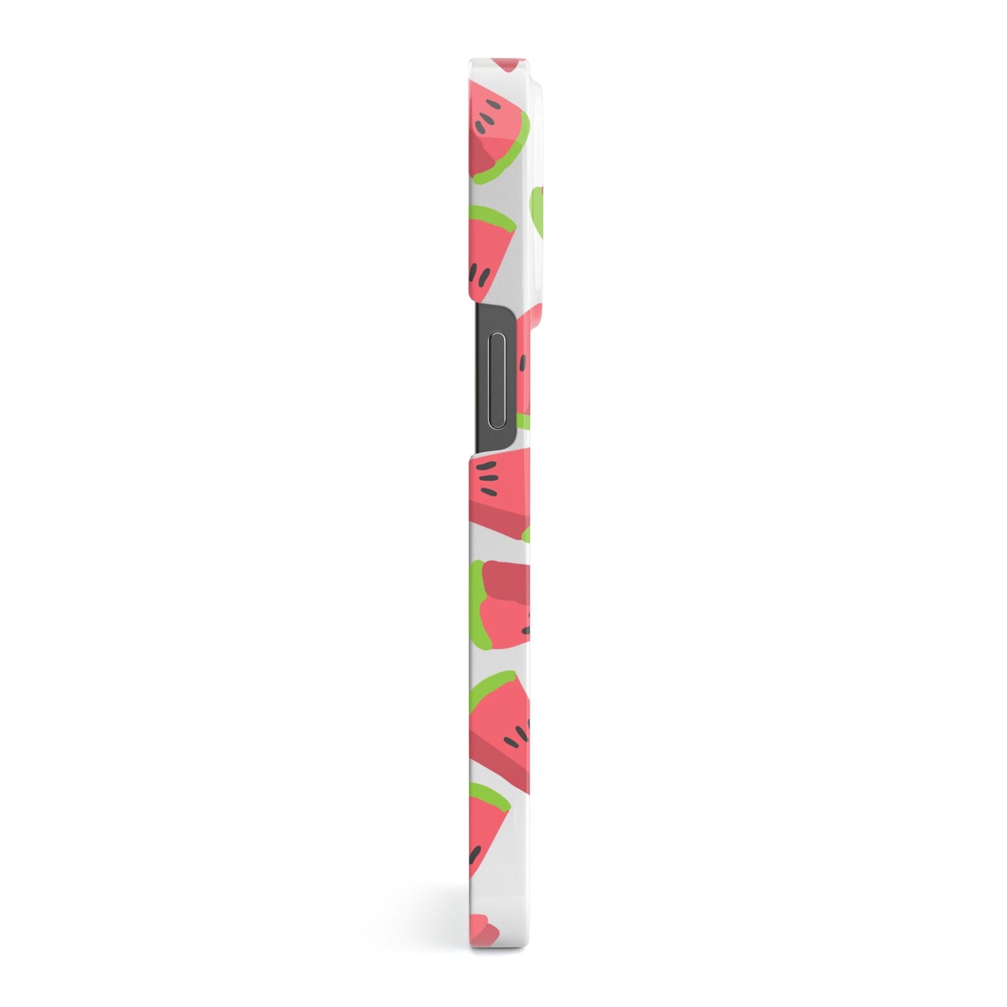 Personalised Watermelon Monogram iPhone 13 Pro Side Image 3D Snap Case