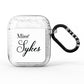 Personalised Wedding Name Miss AirPods Glitter Case