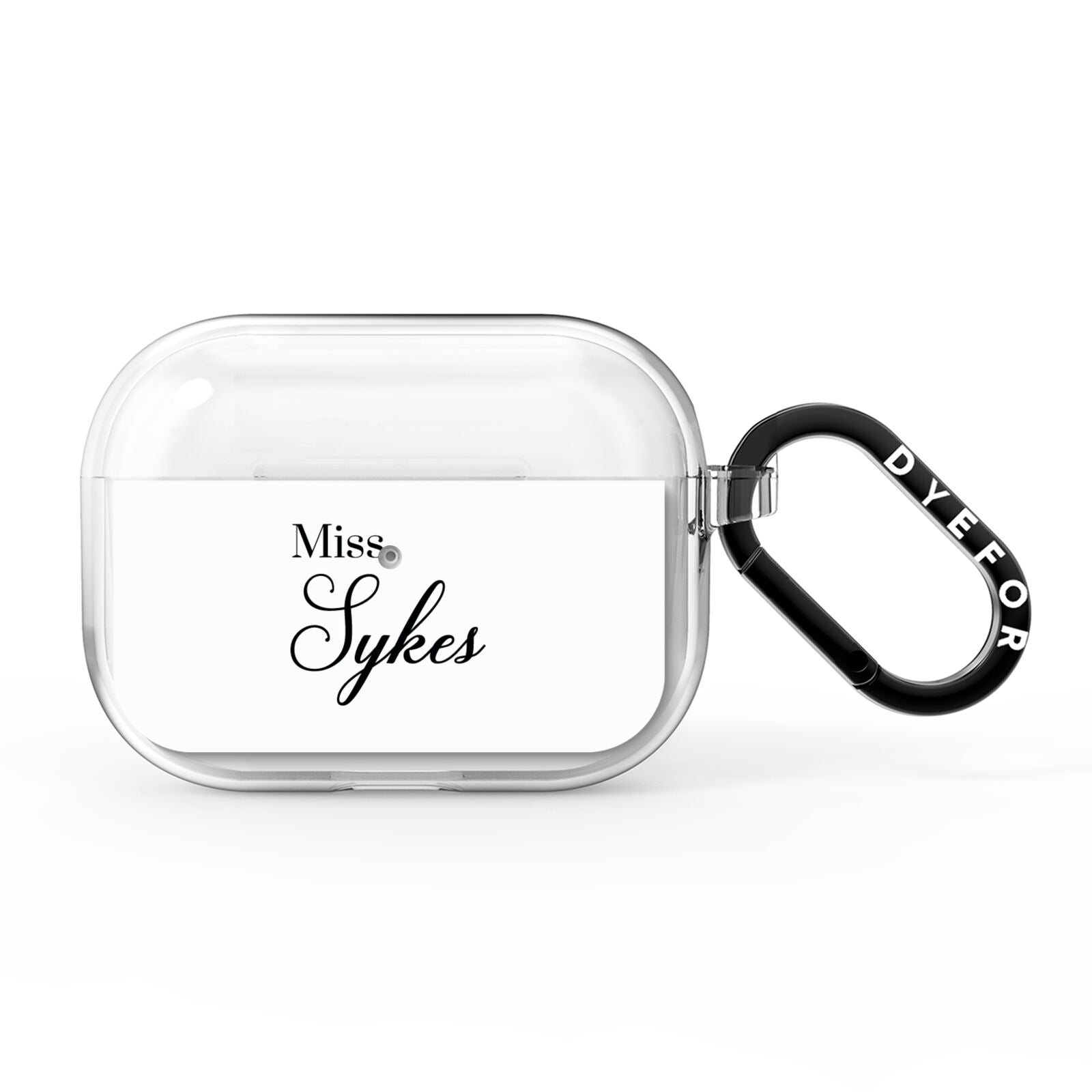 Personalised Wedding Name Miss AirPods Pro Clear Case