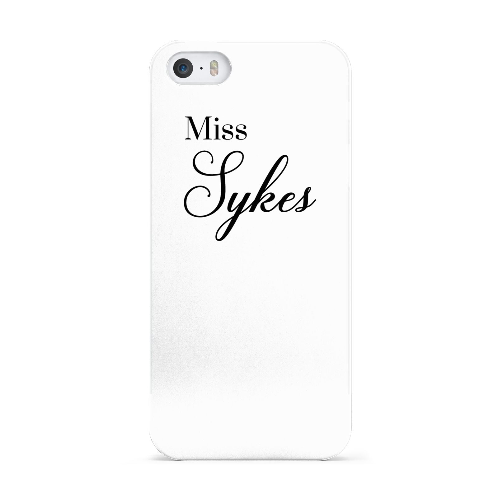 Personalised Wedding Name Miss Apple iPhone 5 Case