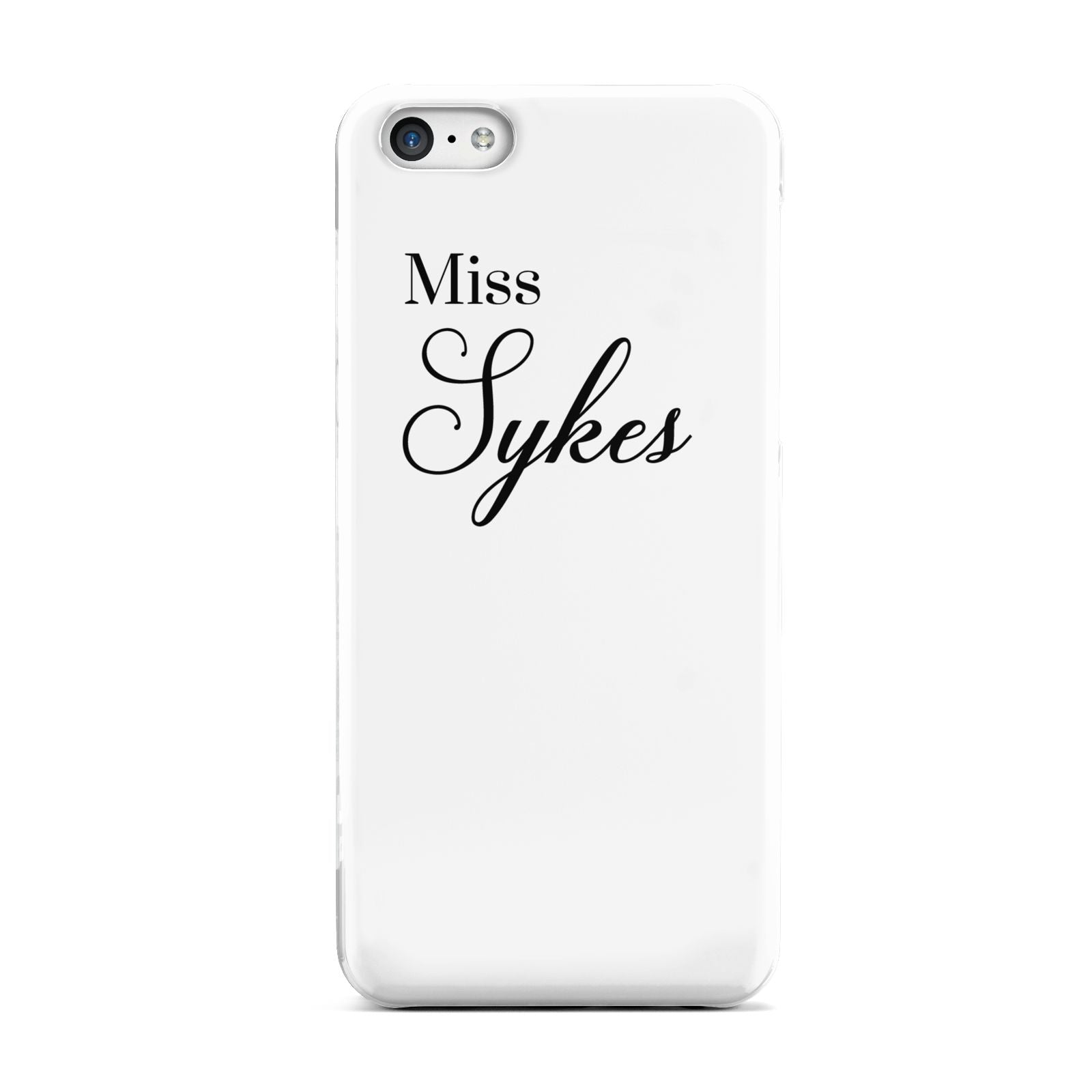 Personalised Wedding Name Miss Apple iPhone 5c Case