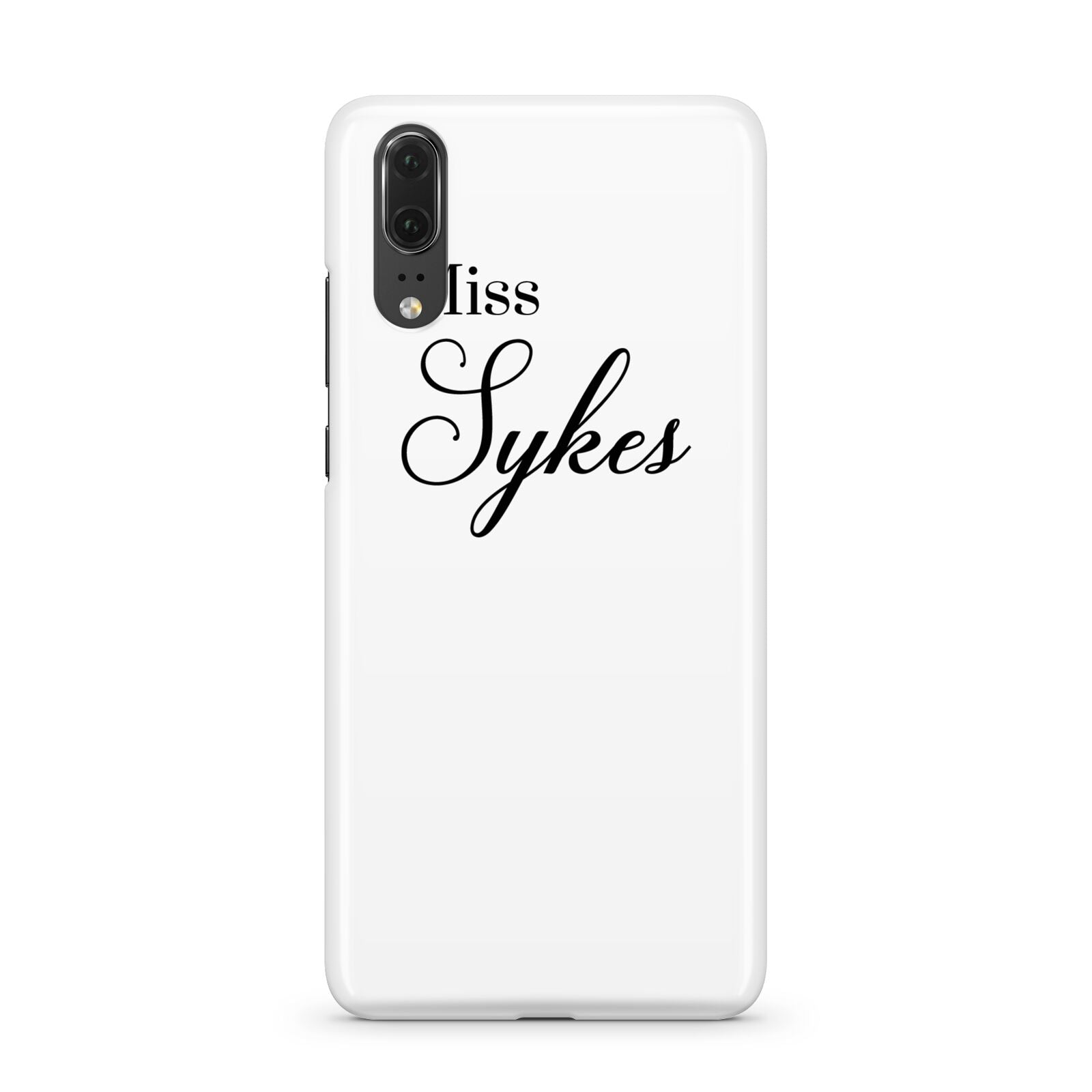Personalised Wedding Name Miss Huawei P20 Phone Case