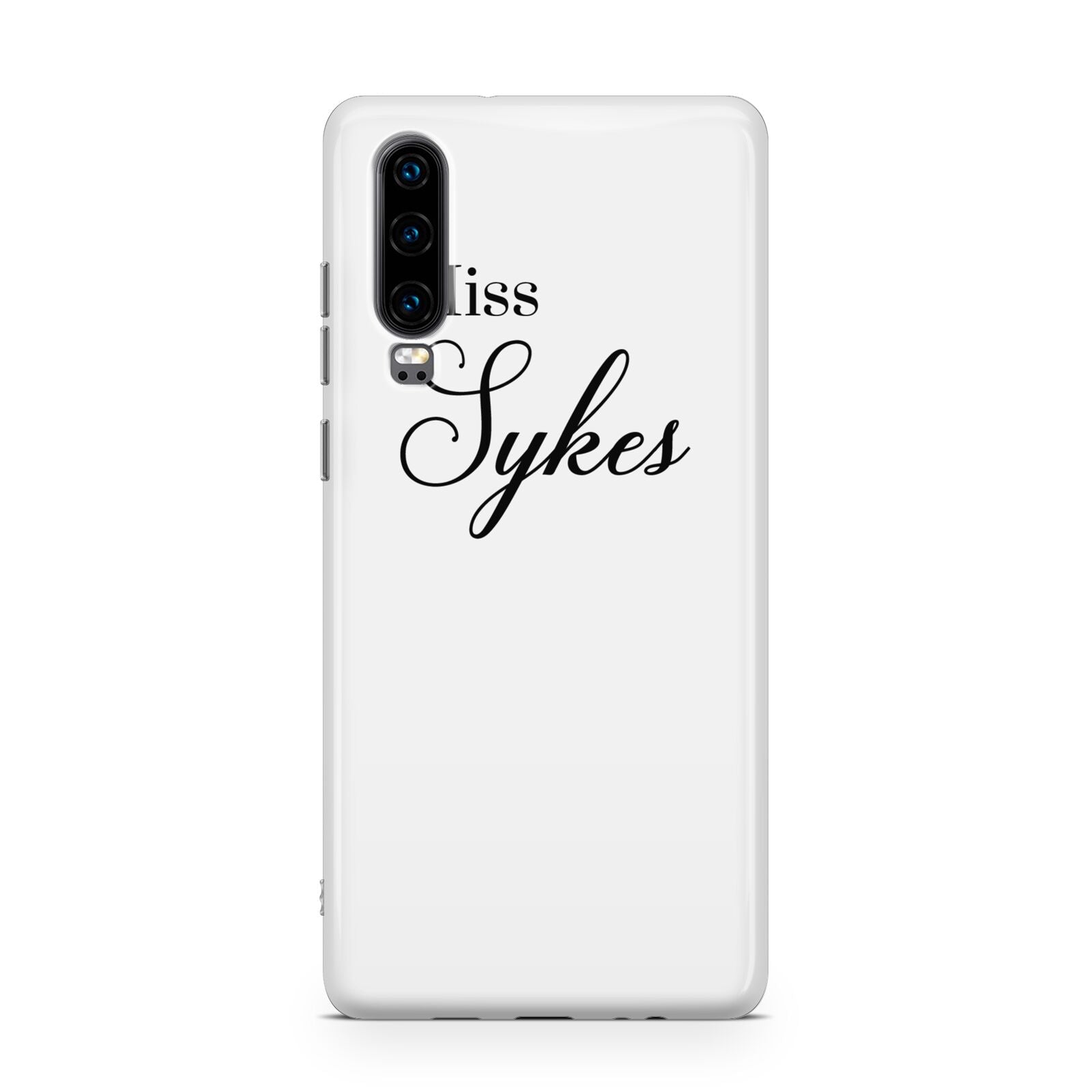 Personalised Wedding Name Miss Huawei P30 Phone Case