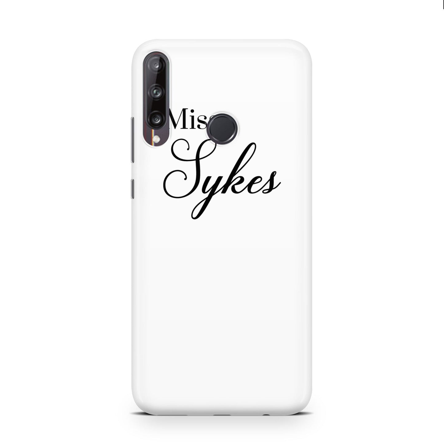 Personalised Wedding Name Miss Huawei P40 Lite E Phone Case